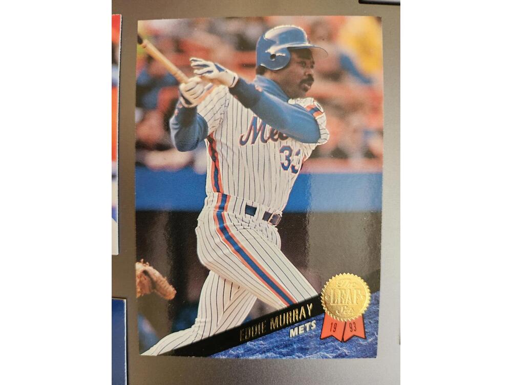 1993 Leaf - #167 Eddie Murray New York Mets - HOF